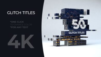 Videohive - Glitch Minimal Titles 21727190