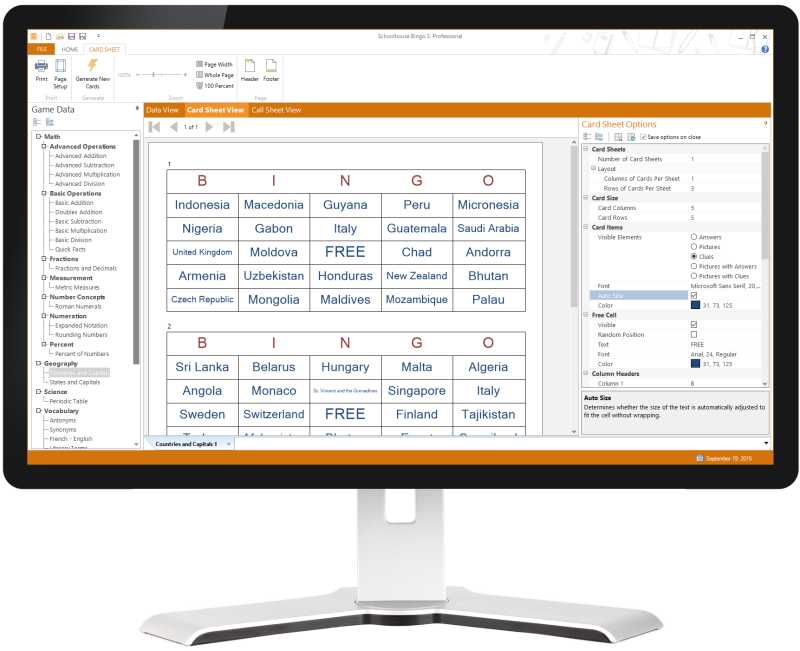زود طلابك بتجربة تعليمية ممتعة وفعالة. باستخدام Schoolhouse Bingo ، يمكنك بسهولة إنشاء ألعاب وبطاقات بنغو تعليمية لدعم وتعزيز الدروس في أي مجال من المناهج الدراسية