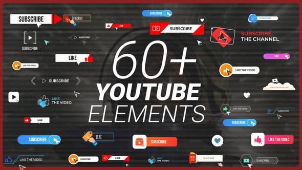 بريمير Videohive - YouTube Buttons Subscribe Pack MOGRT - 31422862 - Premiere Pro Templates