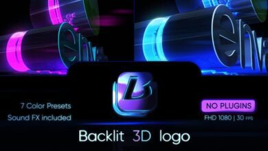 جديد Videohive - Backlit 3D Logo - 30902997