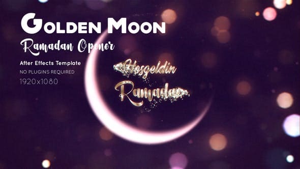 قمر رمضان الذهبي Videohive - Ramadan Golden Moon - 31674822