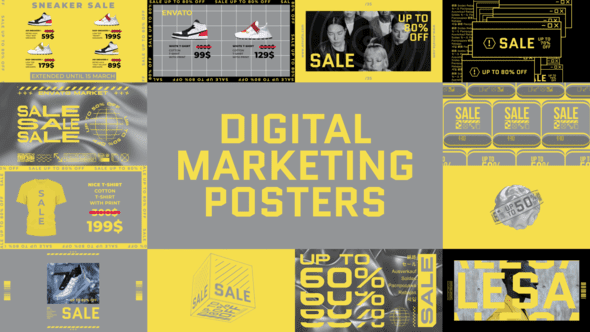 ملصقات التسويق الرقمي Videohive - Digital Marketing Posters 30955119