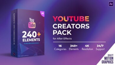 حزمة اليوتيوب كاملة Videohive - Youtube Creators Pack - 31232789 - Project for After Effects