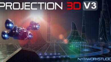 اصدار جديد للافترافكت Projection 3D v3.06 (for After Effects)