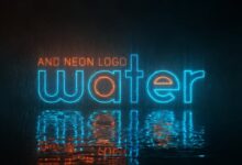 Videohive - Water and Neon Logo - 29819067 - Project for After Effects
