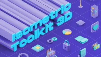 الحزمة ثلاثية الابعاد كاملة Videohive - Isometric Toolkit 3D - 29737190