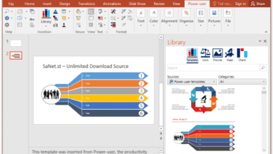 نسخة جديدة  أدوات ذكية لبرنامج PowerPoint و Excel و Word - قوالب وأيقونات ومخططات وخرائط ومخططات والمزيد Power-user Premium 1.6.1137