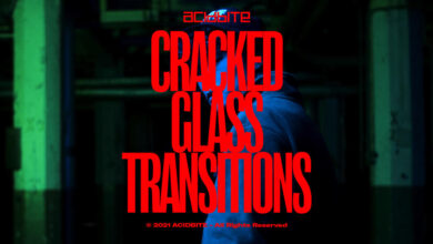 تنقلات الزجاج المكسور لجميع البرامج AcidBite - Cracked Glass Transitions