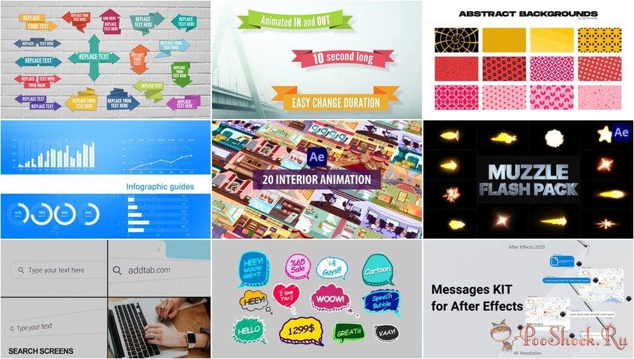 تجميعة قوالب افترافكت حديثة منوعة VideoHivePack - 890 (After Effects Projects Pack)