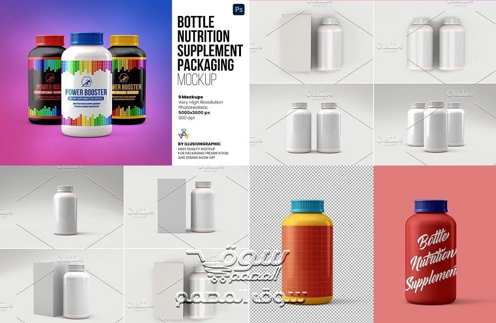 موك اب مكمل غذائي زجاجة