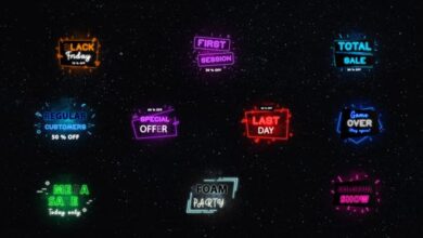 Videohive Neon Sale Titles | After Effects 32079757 تحميل تيلجرام وعادي