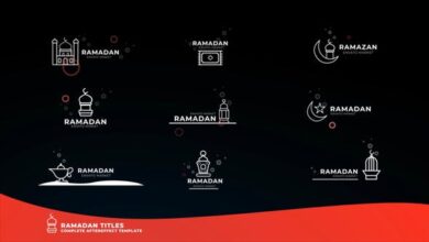 عنواوين وايقونات رمضان Videohive - Ramadan Icon Titles - 30946870 - Project for After Effects