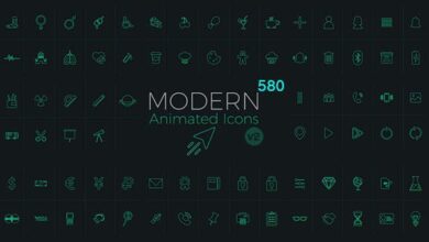 Videohive - Modern Animated Icons Library - 18796846 - Project for After Effects