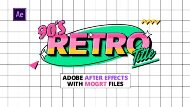 للبريمير والافترافكت Videohive - 90s Retro Titles - 30505196 - Premiere Pro & After Effects Project