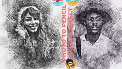 تاثير مميز الرسم بقلم الرصاص للفوتوشوب CreativeMarket - Photo to Pencil Sketch Effect 6117774