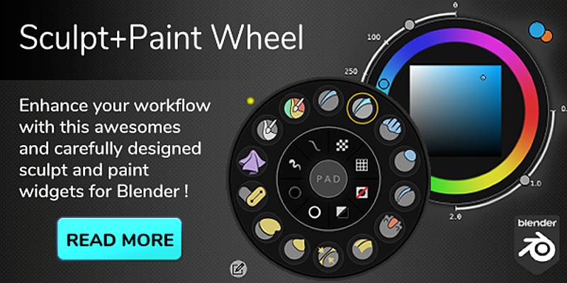 Sculpt+Paint Wheel v2.1 for Blender Full Version