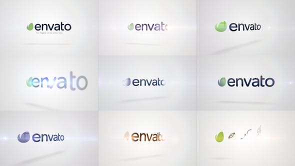 حزمة اللدغة السريعة: الدوران النظيف Videohive - Quick Logo Sting Pack 10: Clean Rotation 14746046