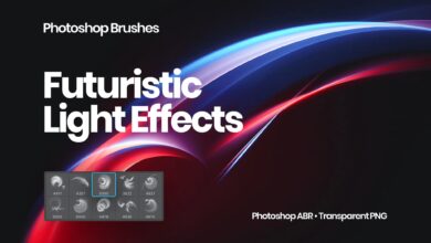 فرش تاثير الاضواء للفوتوشوب Light Effects Photoshop Brushes