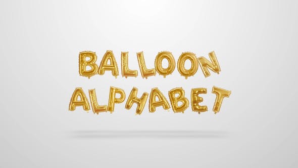 حروف بالونات Videohive - Ballons Alphabet - 31906327 - Project for After Effects
