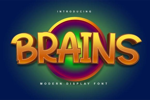 خط Brains Font المدفوع