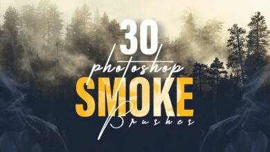 30 فرشاة دخان فوتوشوب
