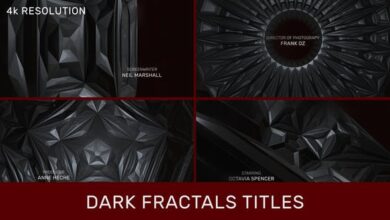 عناوين فركتلات الظلام Videohive - Dark Fractals Titles - 32323972 - Project for After Effects