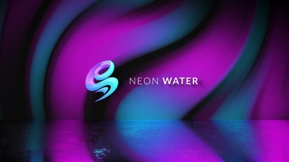Videohive - Neon Water Logo Reveal 30118253