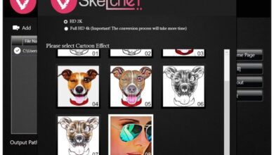 تحويل الفيديو الى رسوم متحركة (كرتون) VSketcher 1.0.8