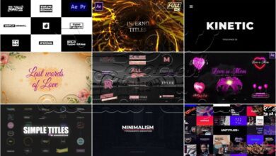 تجميعة قوالب افترافكت جديدة عناوين VideoHivePack -  (After Effects Projects Pack) - Titles