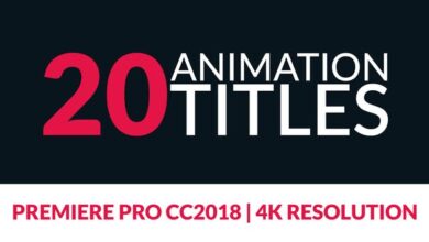 Videohive - 20 Title Animations for Premiere - 22608393