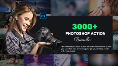 اكثر من 3000 اكشن للفوتوشوب 3000+ Exclusive Photoshop Actions