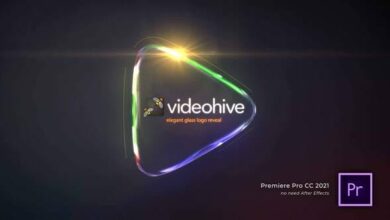 حزمة إظهار الشعار الزجاجي كاملة للبريمير والافترافكت Videohive - Glass Logo Reveal Pack. 5 Items - 32677324 - Premiere Pro & After Effects