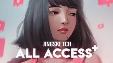 كل الحزم من Jingsketch كاملة للفوتوشوب