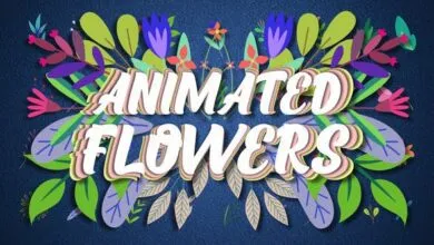 زهور متحركة Videohive - Animated Flowers || After Effects - 32690336