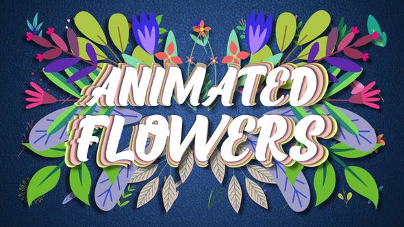 زهور متحركة Videohive - Animated Flowers || After Effects - 32690336