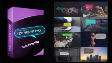 حزمة أدوات مربع النص Videohive - Text Box Kit Pack - 24356452