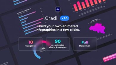 غرادي - إنفوجرافيك التدرج Videohive - Gradi - Gradient Infographics - 32098103