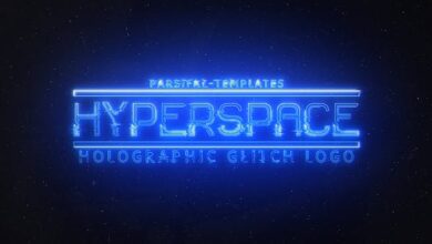 Videohive - Hyperspace | Holographic Glitch Logo - 25366690