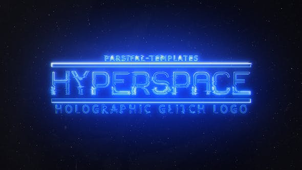 Videohive - Hyperspace | Holographic Glitch Logo - 25366690