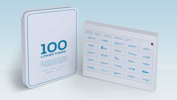 جديد Videohive - 100 Lower Thirds Suits - 27297339 - Project for After Effects