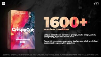 الحزمة الجديدة الضخمة شغالة مية بالمية Videohive - Transitions v1.1 - 26829624 - Project & Script for After Effects