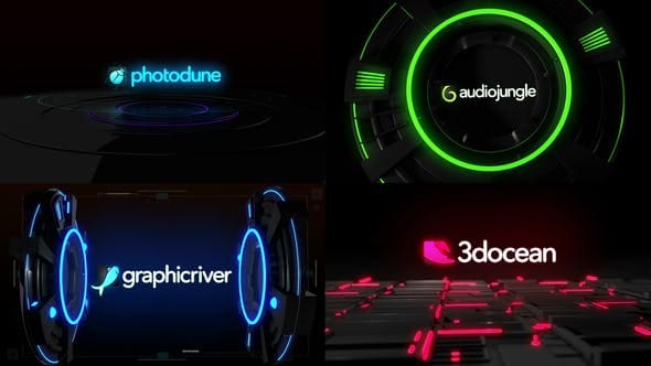 Videohive - High Tech Glitch Logo Pack 24784316