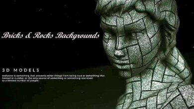 24- خلفيات الطوب والصخور  24 - Bricks & Rocks Backgrounds 945355 - Project for After Effects