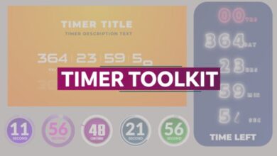 حزمة المؤقت كاملة Videohive - Timer Toolkit - 30632129