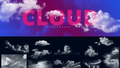 مجموعة الغيوم / غيوم شفافة Clouds Set / Transparent Clouds