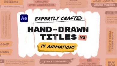 عناوين الفرشاة المرسومة باليد Videohive - Hand Drawn Brush Titles - 33082268