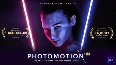 المجموعة كاملة Photomotion - محرك صور ثلاثي الأبعاد Videohive - Photomotion – 3D Photo Animator (6 in 1) - 13922688