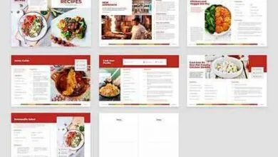 قالب كتاب الوصفات Recipe Book Template