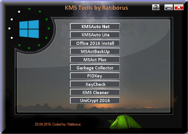 اصدرا جديد Ratiborus KMS Tools 01.07.2021 كل ادوات تفعيل الويندز والاوفيس