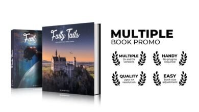 عرض كتب متعددة Videohive - Multiple Books Promo 32812214